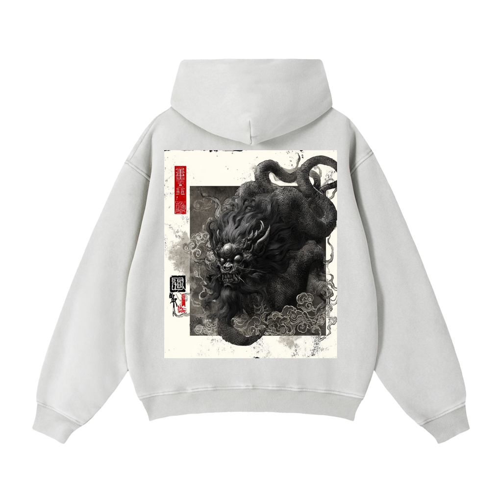 Zip-Through Boxy Fleece Hoodie